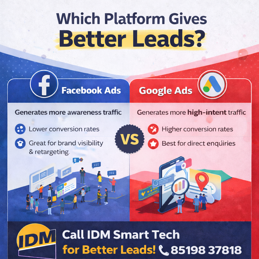 Facebook Ads vs Google Ads